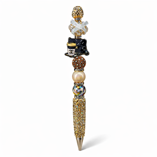 Golden Glam Charm Pen